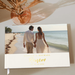 Photo de mariage à la calligraphie élégante
