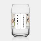 Photo de mariage de Drinkware avec Nom Can Verre. (Droite)