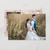 Photo de mariage Merci Double Face Nautilus (Devant / Derrière)