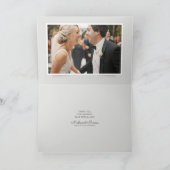 Photo de mariage moderne et élégante | Merci (Intérieur)