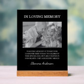 Photo de mariage noir et blanc en souvenir affectu (Neutre)