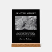 Photo de mariage noir et blanc en souvenir affectu (Recto)
