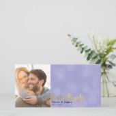 Photo de mariage Or Violet Amour & Merci (Debout devant)