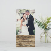 Photo de mariage personnalisée Merci Cartes (Debout devant)