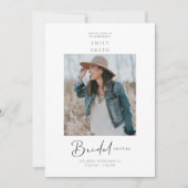 Photo de mariée inspirée Invitation de la douche n (Devant)