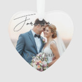 Photo de mémoire de mariage personnalisée (devant)