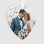 Photo de mémoire de mariage personnalisée (devant)