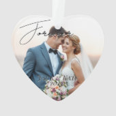 Photo de mémoire de mariage personnalisée (dos)