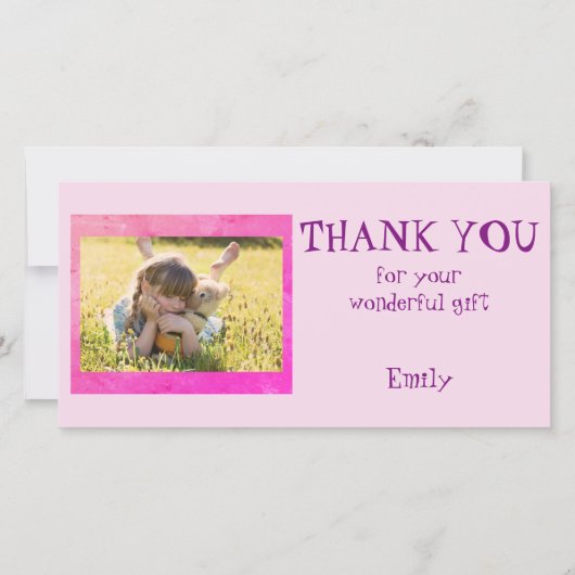 Photo de Merci personnalisée (Devant)