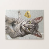 Photo de mon chat sur un puzzle personnalisé (Horizontal)