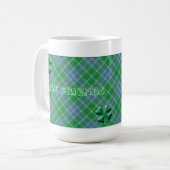 Photo de Mug Shamrock Plaid Vert Personnalisable (Devant gauche)