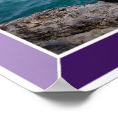 Photo de naissance Art Déco Violet Biseauté (Coin)