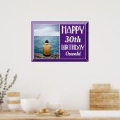 Photo de naissance Art Déco Violet Biseauté (Cuisine)