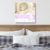 Photo de naissance chèque violet et toile de canar (Insitu(Chambre))