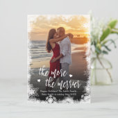 Photo de neige Cartes de Faire-part de grossesse d (Debout devant)