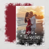 Photo de neige Cartes de Faire-part de grossesse d (Devant / Derrière)