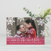 Photo de neige Cartes de Faire-part de grossesse d (Debout devant)