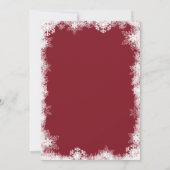 Photo de neige Cartes de Faire-part de grossesse d (Dos)