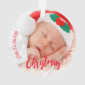 Photo de Noël 1er bébé (dos)