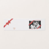 Photo de Noël Apple Red Ribbon (Outside Unfolded)