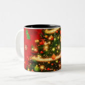Photo de Noël Café Mug (Devant gauche)