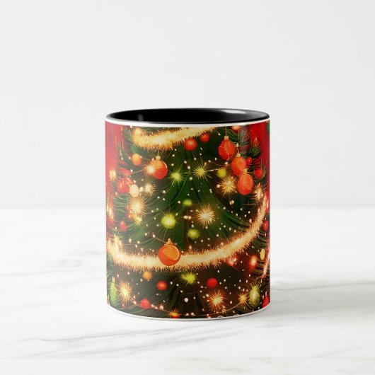 Photo de Noël Café Mug (Centre)