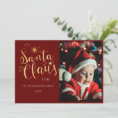 Photo de Noël Carte de vacances du Père Noël (Debout devant)