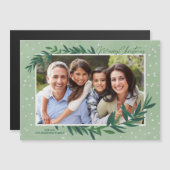 Photo de Noël Carte magnétique de la végétation bo (Devant / Derrière)