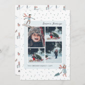 Photo de Noël Collage Carte de vacances (Devant / Derrière)