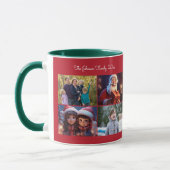 Photo de Noël Cute Famille Café Mug (Gauche)