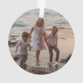 Photo de Noël de famille acrylique (dos)