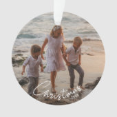 Photo de Noël de famille acrylique (devant)