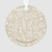 Photo de Noël de famille Acrylique ivoire (dos)