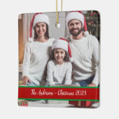 Photo de Noël de famille Ornement (Gauche)