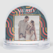 Photo de Noël de la Marine géométrique rétro Maxim (Arrière)