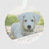 Photo de Noël de Noël de chien de chien personnali (devant)