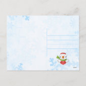 Photo de Noël du Père Noël Carte postale du Globe (Dos)