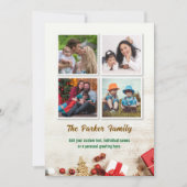 Photo de Noël fête Instagram Carte de Noël (Devant)