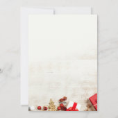 Photo de Noël fête Instagram Carte de Noël (Dos)