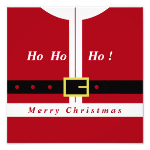 Photo de Noël Imprimer Funny Santa Claus Design