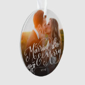 Photo de Noël mariée et joie (devant)