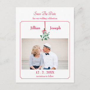 Photo de Noël Mistletoe Enregistrer la carte de da