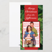 Photo de Noël Modèle photo personnalisé (Devant / Derrière)