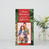 Photo de Noël Modèle photo personnalisé (Debout devant)