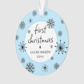 Photo de Noël moderne bébé (devant)