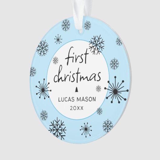 Photo de Noël moderne bébé (devant)