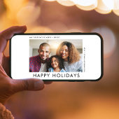 Photo de Noël moderne Carte Joyeuse Vacances