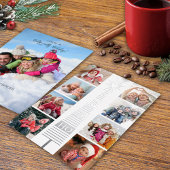 Photo de Noël moderne Collage Foil Carte de vacanc