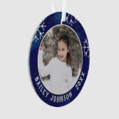 Photo de Noël Monogramme Constellation Motif (devant)