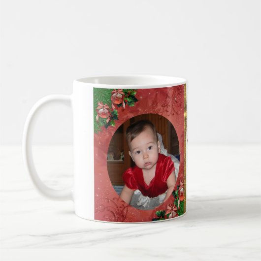 Photo de Noël Mug (Gauche)
